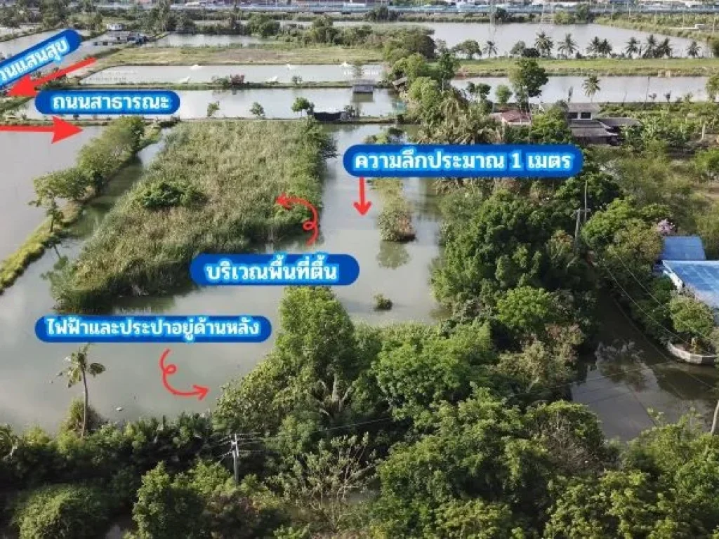 ขายที่ดินติดคลองธรรมชาติ 4 ไร่ 2 งาน 76 ตรว