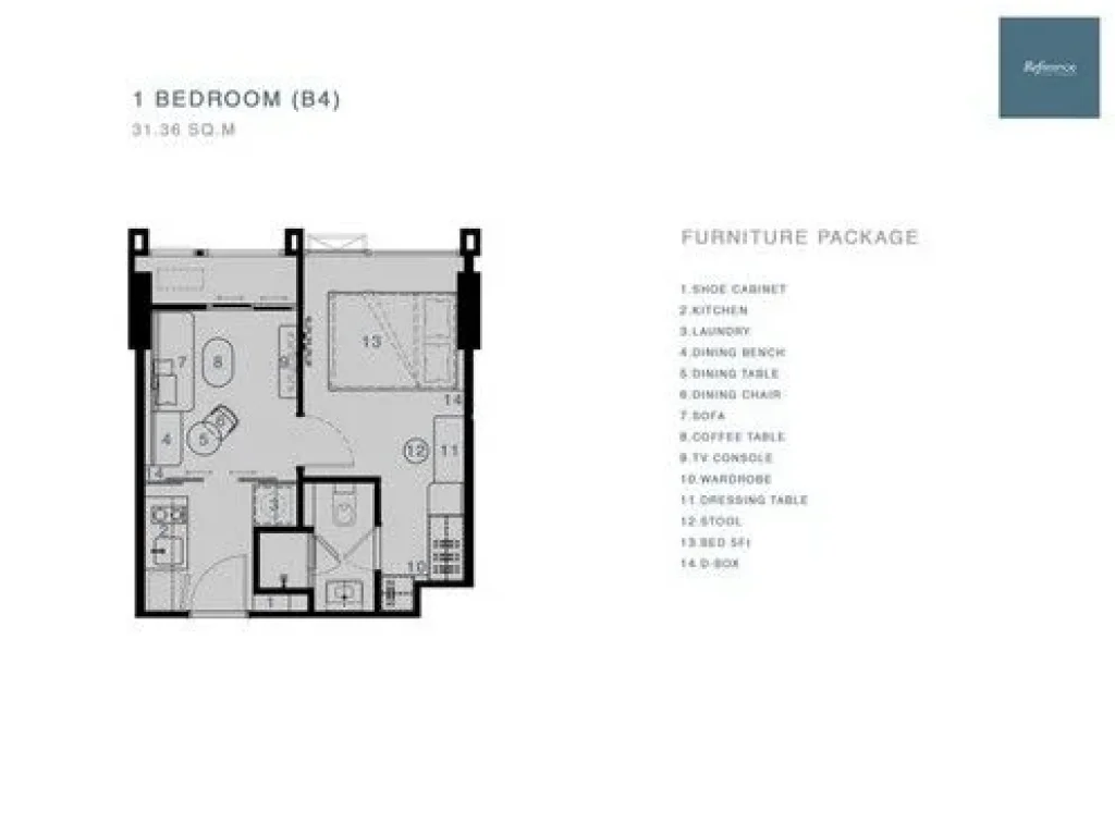 ขายดาวน์ โครงการ Reference Sathorn-Wongwianyai ห้องมุม ชั้น