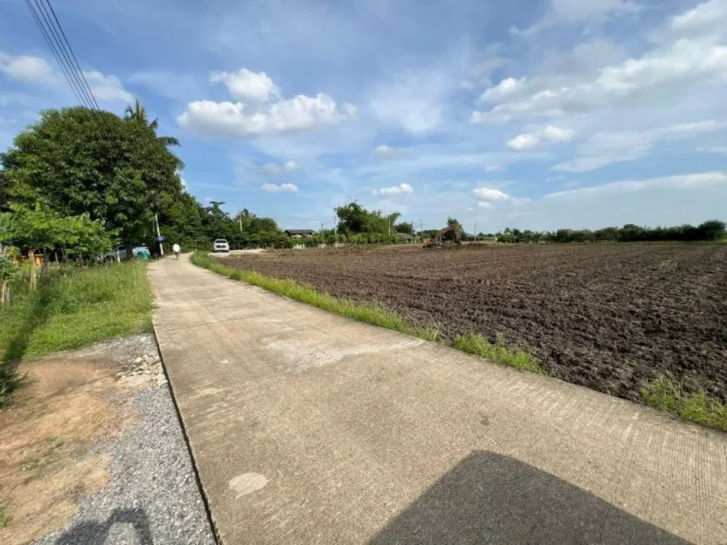 ขายที่ดิน 1ไร่ ติดถนนคอนกรีต ติดคลองน้ำ สามชุก สุพรรณบุรี