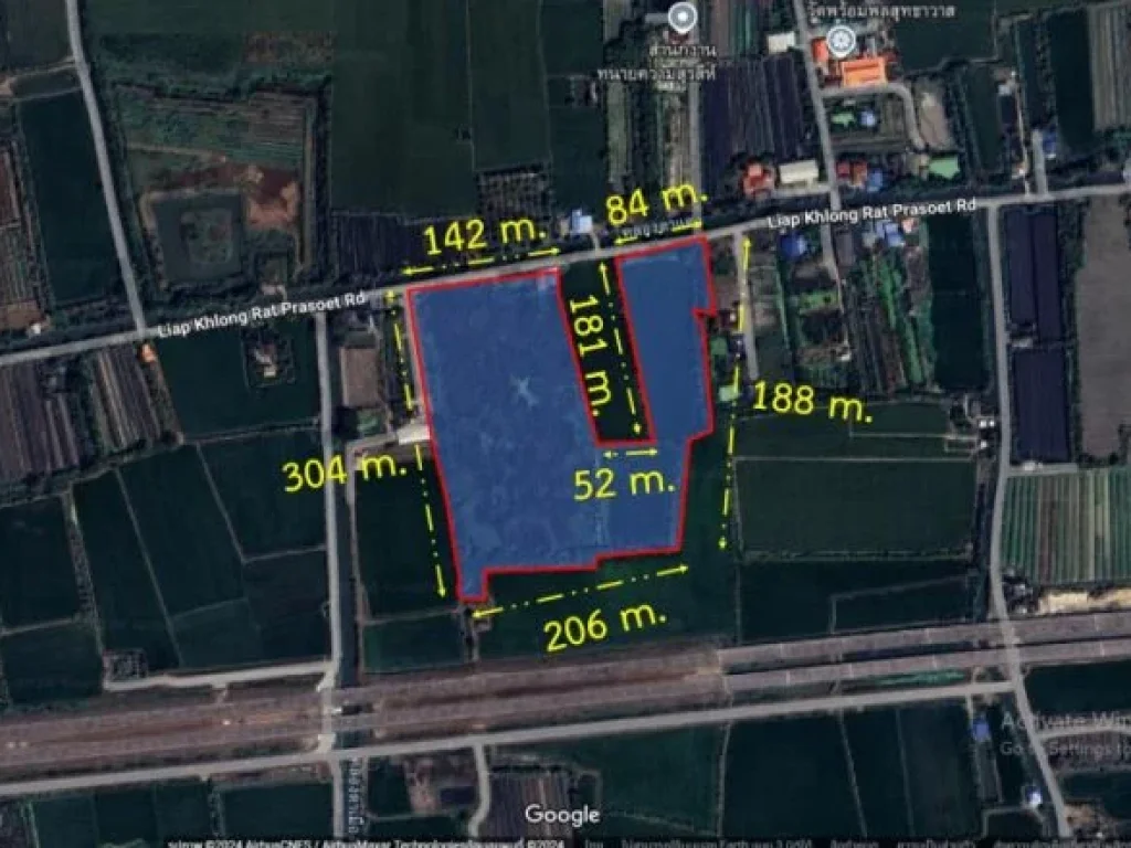 ขาย ที่ดิน บางใหญ่ คลองถนน เนื้อที่ 38 ไร่ 12 ตรว