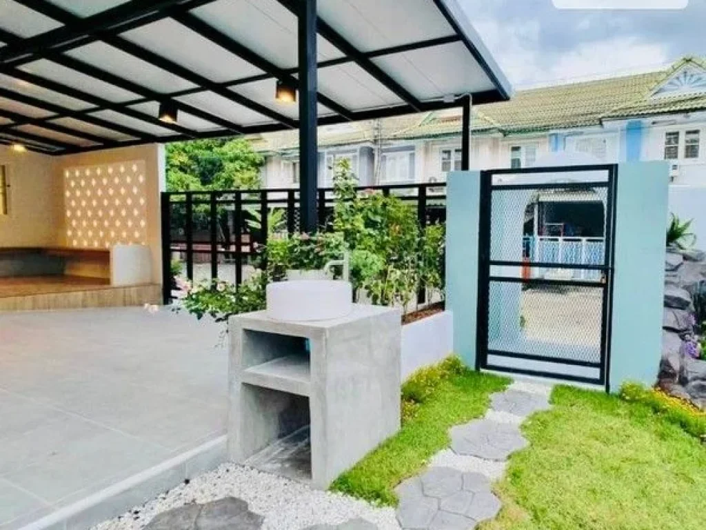 ม พฤกษา25 บางใหญ่ บ้านหลังมุม หลังใหญ่พื้นกว้างตกแต่งสวนสวย