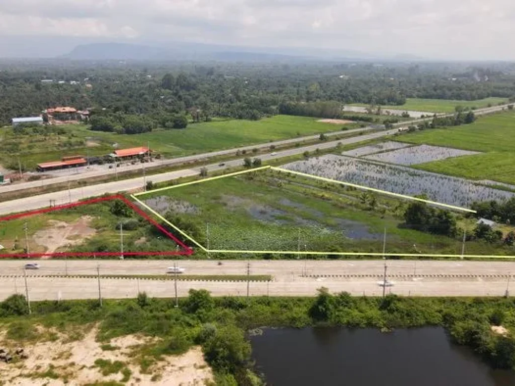 ขายทีดินเปล่า 9 ไร่ อเมืองปราจีนบุรี ติดถนนหลวงหลัก 2 เส้น