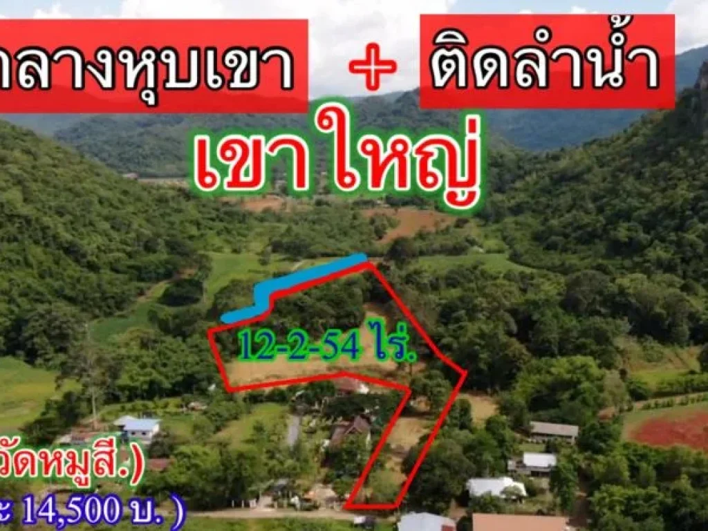 ขายที่ดินเขาใหญ่ ตำบลหมูสี ใกล้ถนนธนะรัชต์ 12-2-54 ไร่