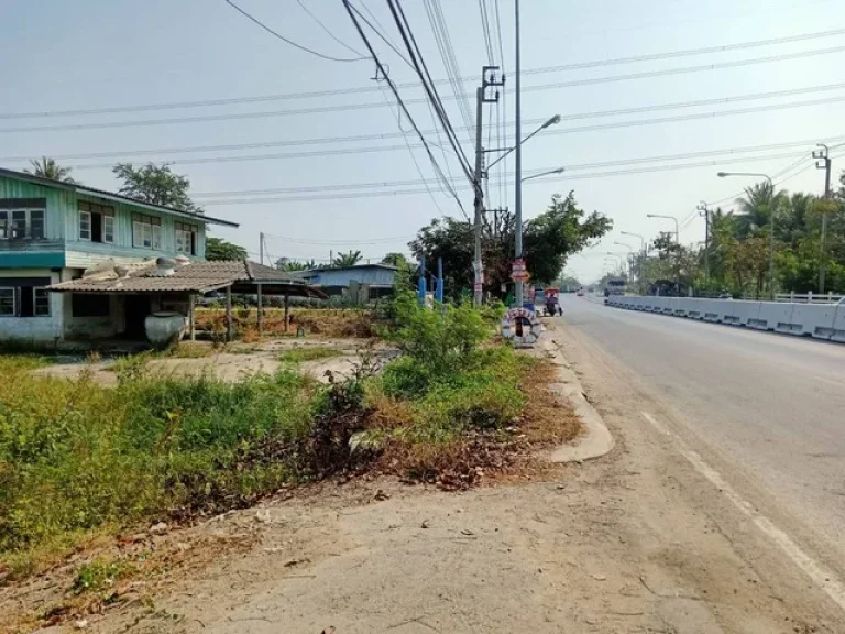 ขาย ที่ดิน 2-2-55 ไร่ พร้อมบ้าน 1 หลัง ติดถนนใหญ่ ลาดปลาดุก บางบัวทอง