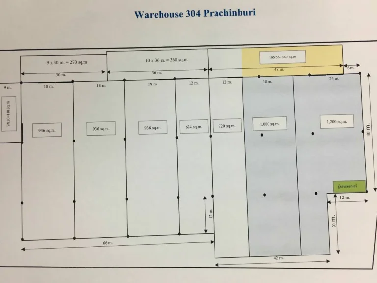 ให้เช่า โกดังโรงงาน 700-1000 ตรม ติดถนน ใกล้นิคมอุตสาหกรรม304 ปราจีนบุรี ค่าเช่าถูก
