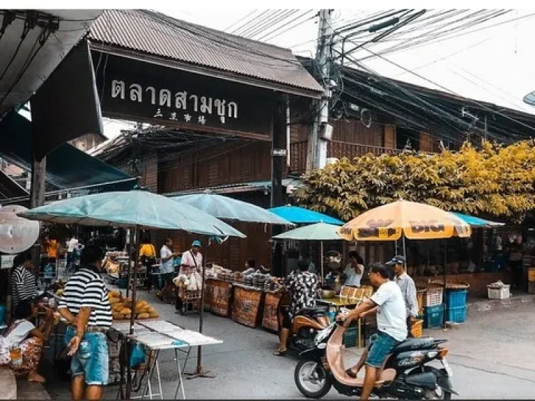 ขายที่ดิน 1-1-20 ไร่ ติดแม่น้ำท่าจีนและติดถนน น่าอยู่มากใกล้ตลาดร้อยปี สามชุก สุพรรรณบุรี