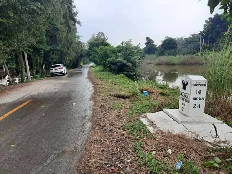 ขายที่ดิน แปลงสวย 3 ไร่ ติดถนนลาดยาง ทั้ง 2 ด้าน ตรงข้ามคลองธรรมชาติ บรรยากาศดี น่าอยู่