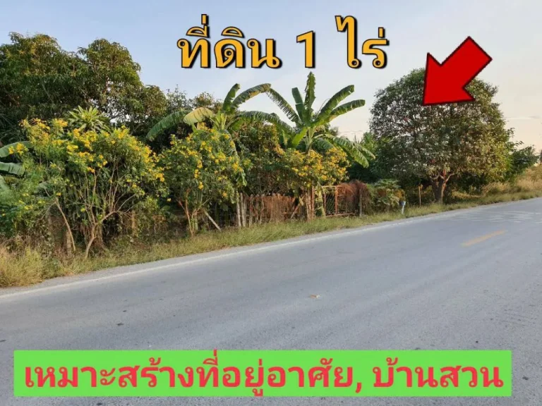 ขายที่ดิน 1 ไร่ ติดถนน นบ3015 ถมแล้วพร้อมสวนผสมผสาน ตำบลไทรใหญ่ อำเภอไทรน้อย นนทบุรี