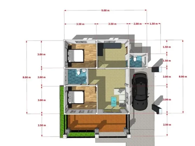 บ้านเดี่ยว สไตล์ โมเดิร์น ซ กระเฉดบน4 ต มาบข่า อ นิคมพัฒนา จ ระยอง