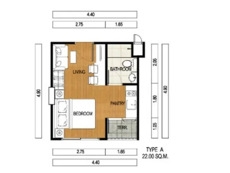 ขาย ฟีลคอนโด 22 ตรมซอยรัชดา 36 แยก 917 ซ เสือใหญ่ กรุงเทพ ชั้น 4 renovate ใหม่ ใกล้ Tesco Lotus