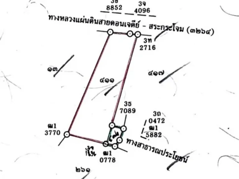 ขายที่ดินราคาถูก ที่ดินเปล่าถมสูงแล้ว 4-3-29 ตรว ตดอนเจดีย์ อดอนเจดีย์ จสุพรรณบุรี