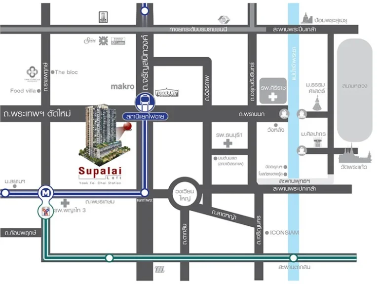 ให้เช่า คอนโด ศุภาลัยลอฟท์ แยกไฟฉาย 1 ห้องนอน 35 ตารางเมตร