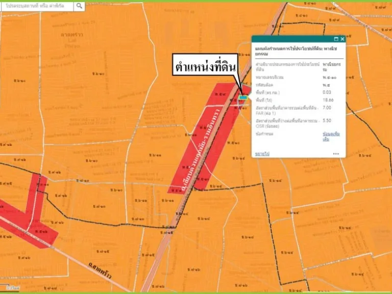 ขายถูกต่ำกว่าราคาตลาดที่ดินถมแล้วติดถนนเลียบด่วนเอกมัย-รามอิ