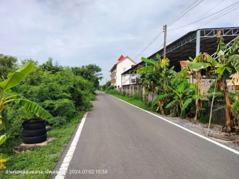 ที่ดินซอยสุทธิสัมพันธ์ ติดถนนลาดยาง คลองหกตะวันตก