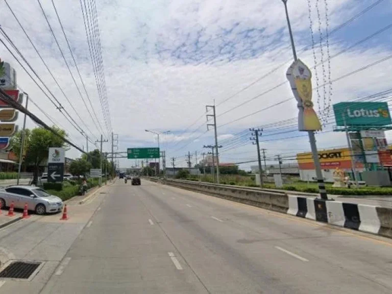 ขายที่ดินเปล่าติดถนนใหญ่ ถนนติวานนท์ โซนนิคมบางกะดี