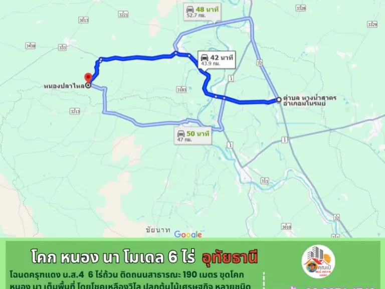 ที่ดินอุทัยธานี 6 ไร่ ทำ โคก หนอง นา เต็มพื้นที่