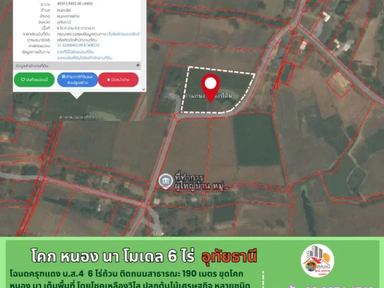 ที่ดินอุทัยธานี 6 ไร่ ทำ โคก หนอง นา เต็มพื้นที่