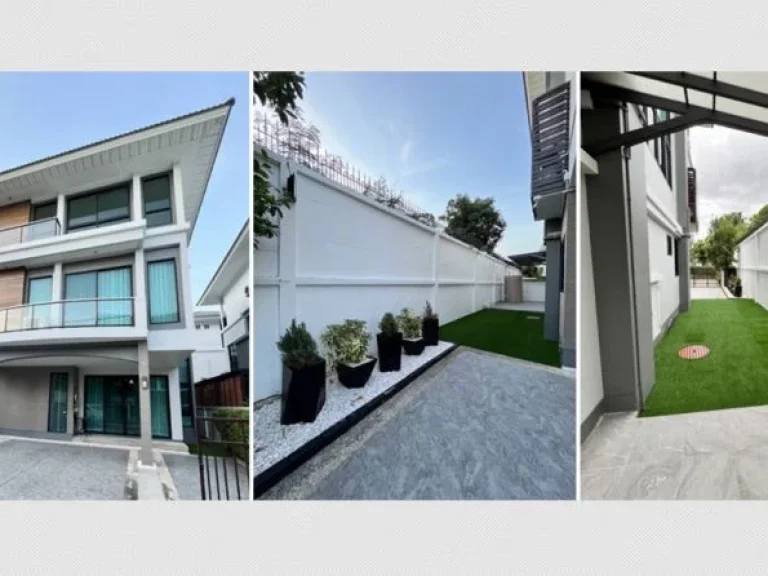 บ้านเดี่ยว 3 ชั้น ต้นซอย หลังริมใน private โครงการ Supalai