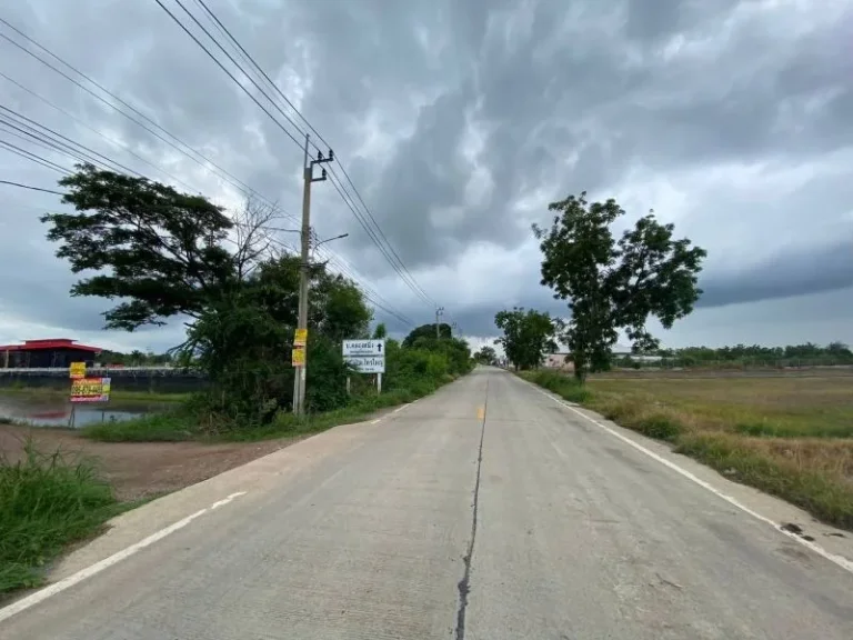 ที่ดินไทรใหญ่ ไทรน้อย นนทบุรี ติดถนนคอนกรีตสาธารณะ แปลงมุม