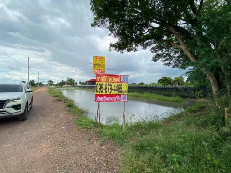 ที่ดินไทรใหญ่ ไทรน้อย นนทบุรี ติดถนนคอนกรีตสาธารณะ แปลงมุม