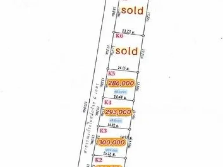 ขายที่ดินแบ่งจัดสรร 48-62ตรว เริ่ม286000บ ฟรีโอน ถนน น้ำ