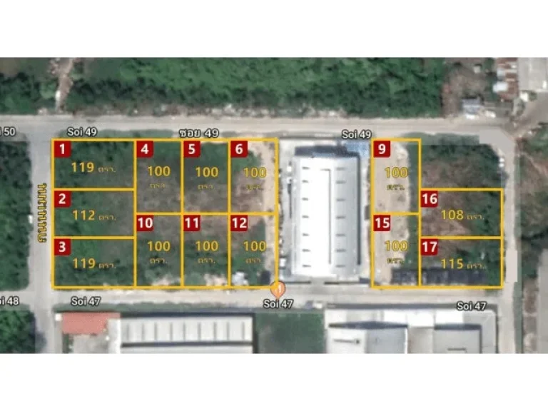 ขายที่ดิน 35 ไร่ อบางพลี ตบางเสาธง จสมุทรปราการ พิกัด ถเทพารักษ์ กม22-23