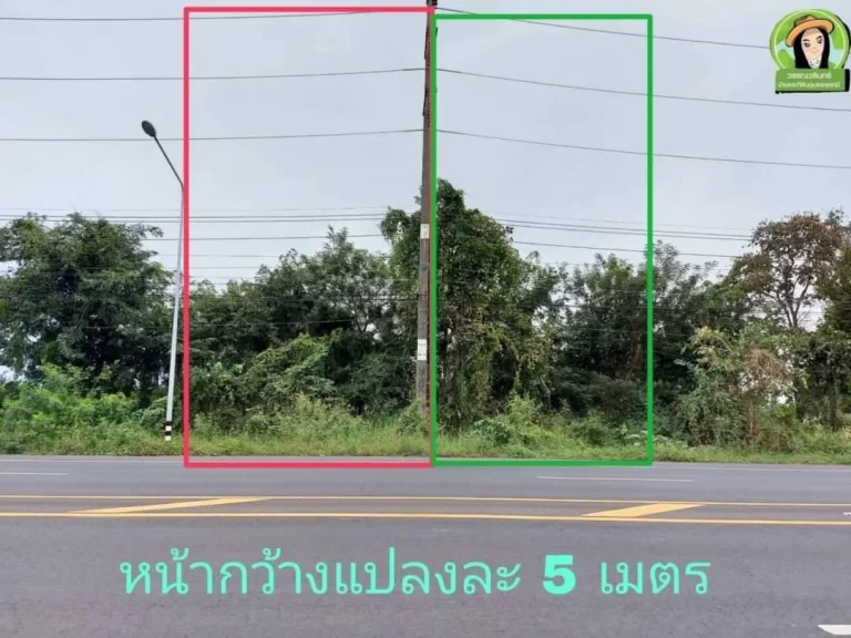 ปรับลดราคาเหลือแปลงละสี่แสน ที่ดินติดถนนโชคชัย-เดชอุดม ใกล้มอุบล