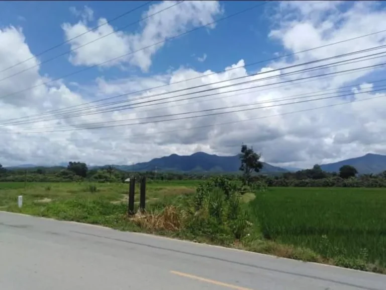 ขายที่ดินบ้านกาดแม่วางติดถนนคอนกรีต วิวดอย ราคาถูก