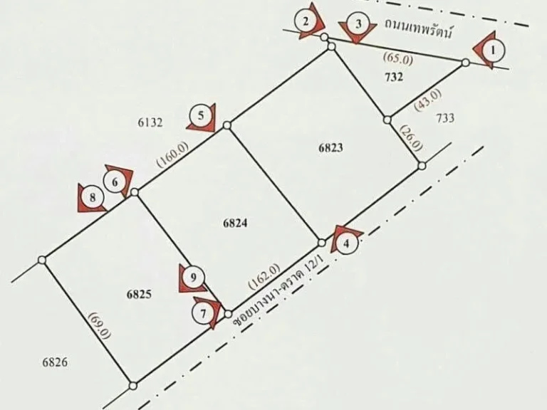 ขายที่ดินติดถนนบางนา-ตราด กม2 ใกล้ศูนย์แสดงสินค้าไบเทคบางนา 7-1-37 ไร่ ตรวละ 350000 บาท หน้า 56 m เหมาะทำออฟฟิต โรงแรม โชว์รูม ทำเลดี