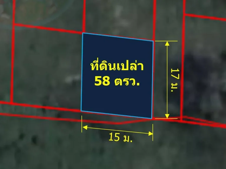 ขายที่ดินเปล่าถมแล้ว 58 ตรว ตดอนแก้ว อแม่ริม 