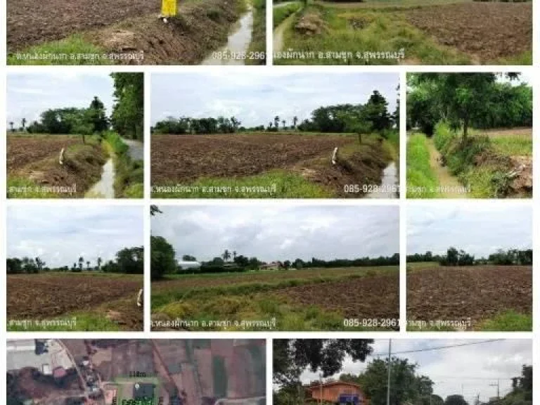 ขายที่ดินโฉนด ตหนองผักนาก อสามชุก จสุพรรณบุรี