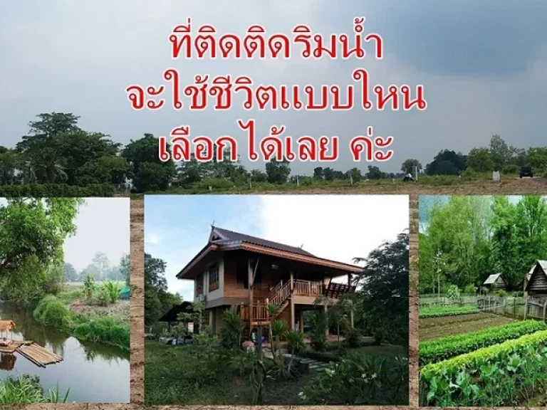 ที่ดินติดน้ำ วิวงามอากาศดี ที่คลอง 15 องครักษ์ พื้นที่ธรรมชาติของขวัญที่รอคุณ