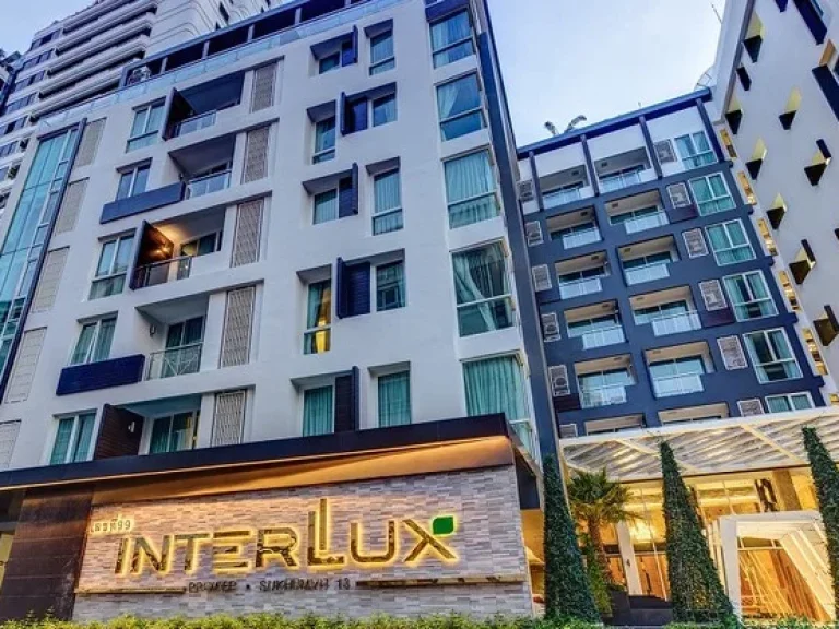 Code5698 ให้เช่าคอนโดใกล้รถไฟฟ้า โครงการ Interlux Premier Sukhumvit สุขุมวิท 13 Low rise condo 1 นอน