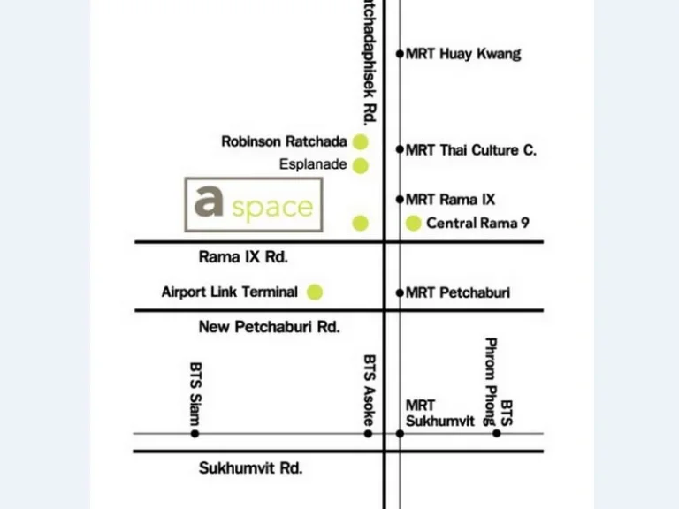 คอนโด เอ สเปซ อโศก รัชดา ใกล้ MRT พระราม 9 ขนาด 35 ตารางเมตร