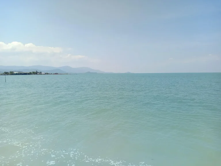 ที่ดินเกาะสมุยติดทะเลชายหาดใกล้สนามบิน