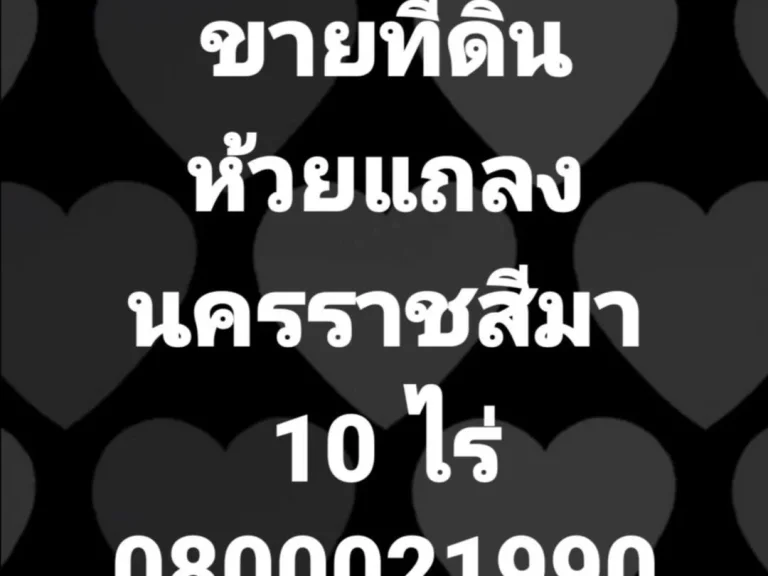 ขายที่ดิน10ไร่ ห้วยแถลง 0800021990 เจ้าของขายเอง ขายไม่แพง ราคา คุยได้