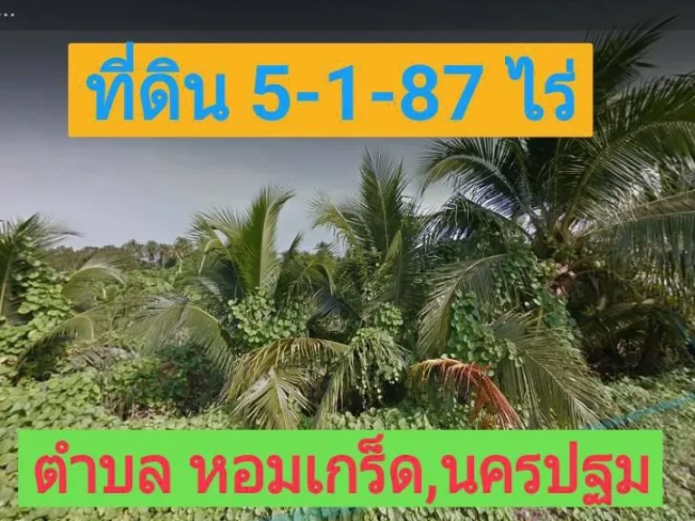 ขายที่ดินราคาถูกสามพราน 5-1-85 ตารางวา หมู่บ้านกฤษดานคร 27 ตหอมเกร็ด อสามพราน จังหวัดนครปฐม