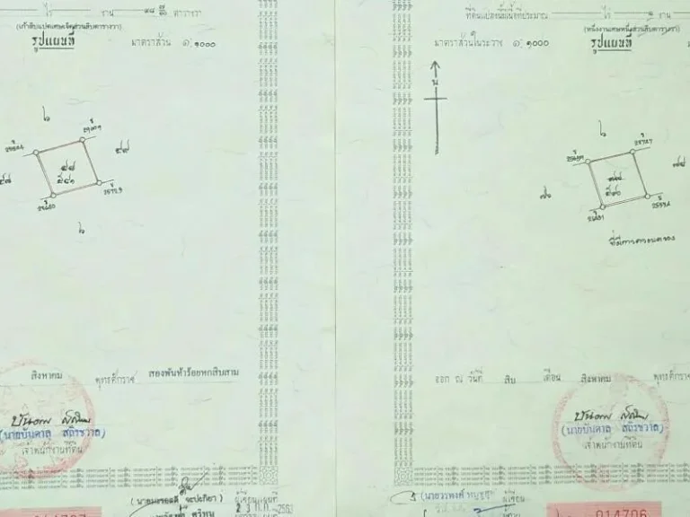 ขายที่ดิน 2งาน2แปลง มีโฉนด