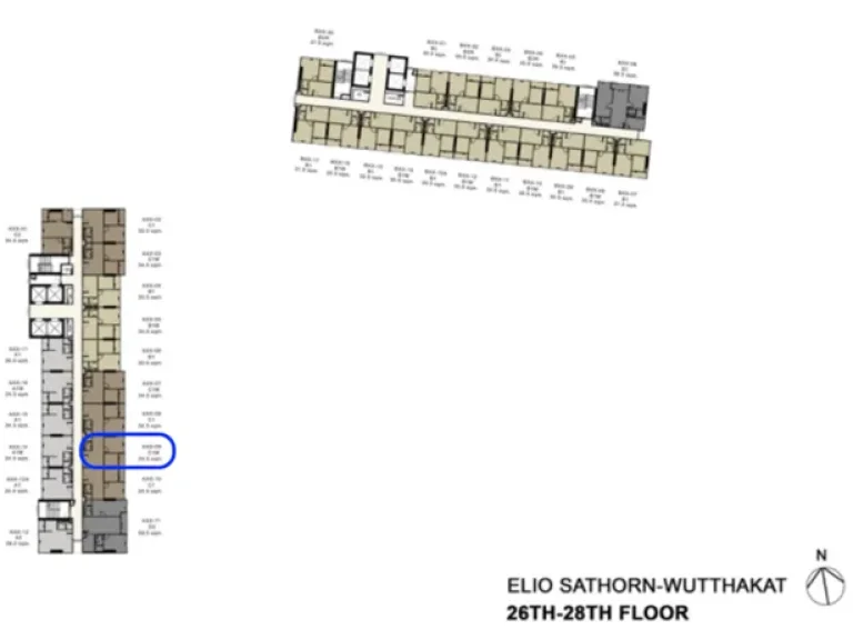 ขายดาวน์ 1 Bedroom Plus ใหญ่กว่าปกติ ชั้น 27 Elio สาทร วุฒากาศ