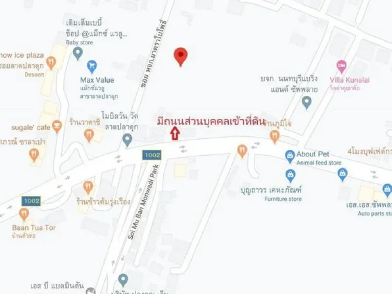 ขาย ที่ดิน 100 ตรว ในซอยวัดลาดปลาดุก บางบัวทอง เหมาะปลูกบ้าน