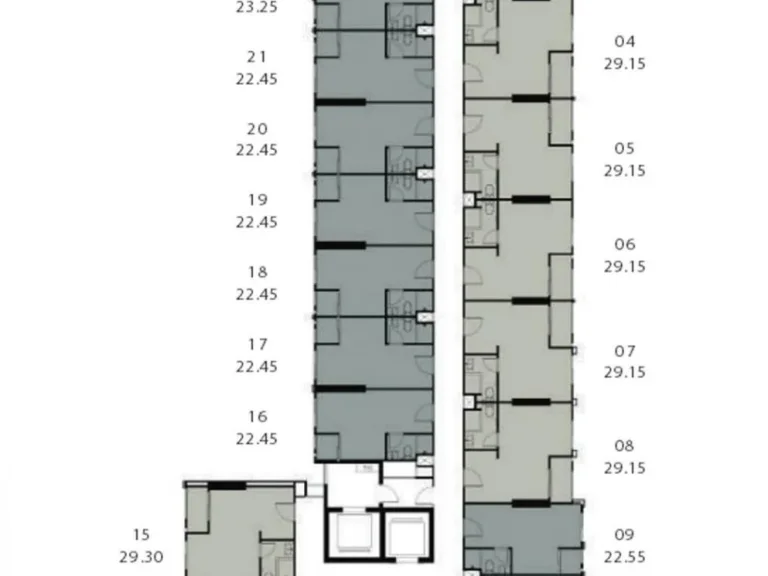 ให้เช่าคอนโดChapter one shine bangpo45 sqm 1 bed ชั้น 15 ห้องมุม 15000 บาทต่อเดือน 0979495559