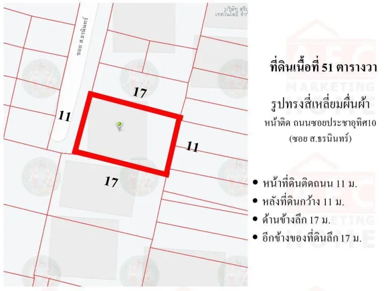 ขายที่ดินพร้อมสิ่งปลูกสร้าง ซอยประชาอุทิศ10 เนื้อที่ 51 ตารางวา ใกล้ MRT ห้วยขวาง