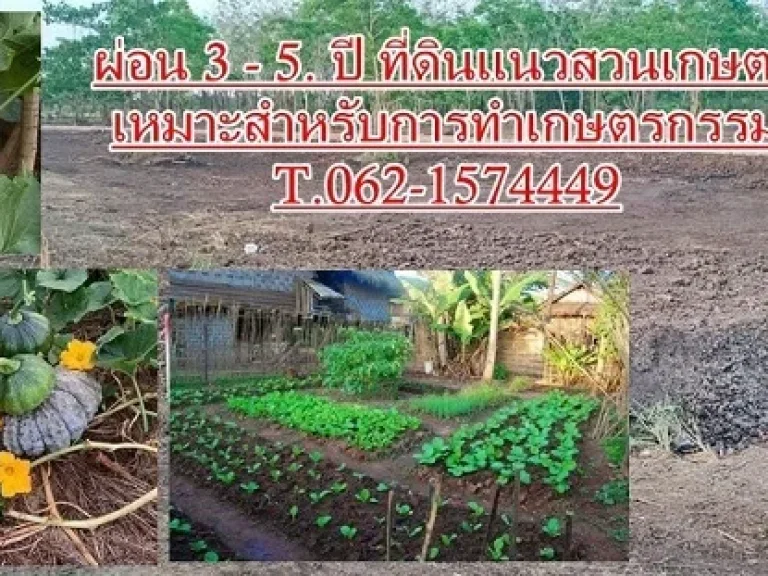 พร้อมแล้วที่ดินผ่อนได้แนวสวนเกษตรเฟส_3 คลอง10 หนองเสือ T062-1574449