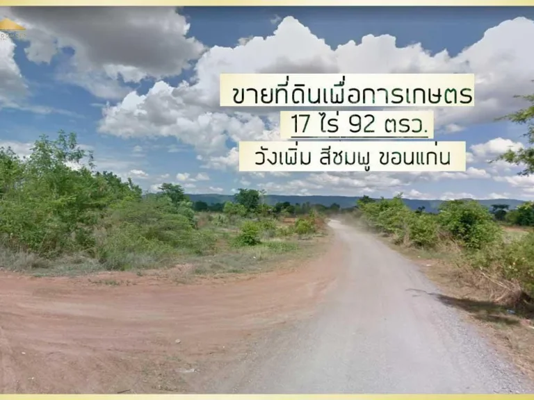 ขายที่ดินเพื่อการเกษตรกรรม 17ไร่ ยกแปลง 13 ล้าน วังเพิ่ม สีชมพู ขอนแก่น