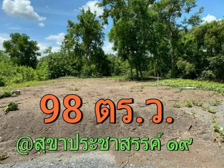 ขายที่ดินถมแล้ว 98 ตารางวา ซอยสุขาประชาสรรค์19 ปากเกร็ดอัมพรไพศาล ปากเกร็ดนนทบุรี