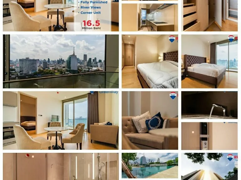 ขาย คอนโด Magnolia Waterfront Residences ICONSIAM วิวแม่น้ำ ขนาด 6058 ตรม ชั้น 20 ห้องมุม เฟอร์ครบ ราคาพิเศษ