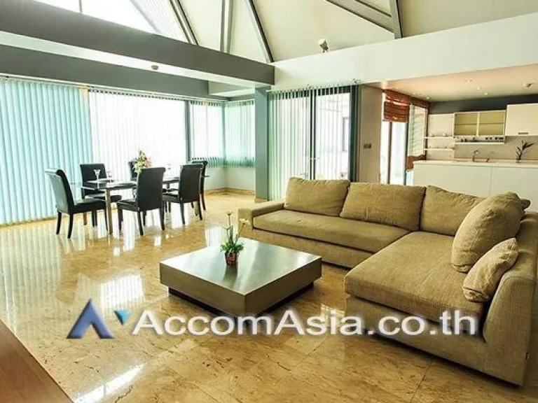 Big Balcony Double High Ceiling Duplex Baan Saraan Condominium 3 Bedroom For Rent BTS Phrom Phong in Sukhumvit Bangk