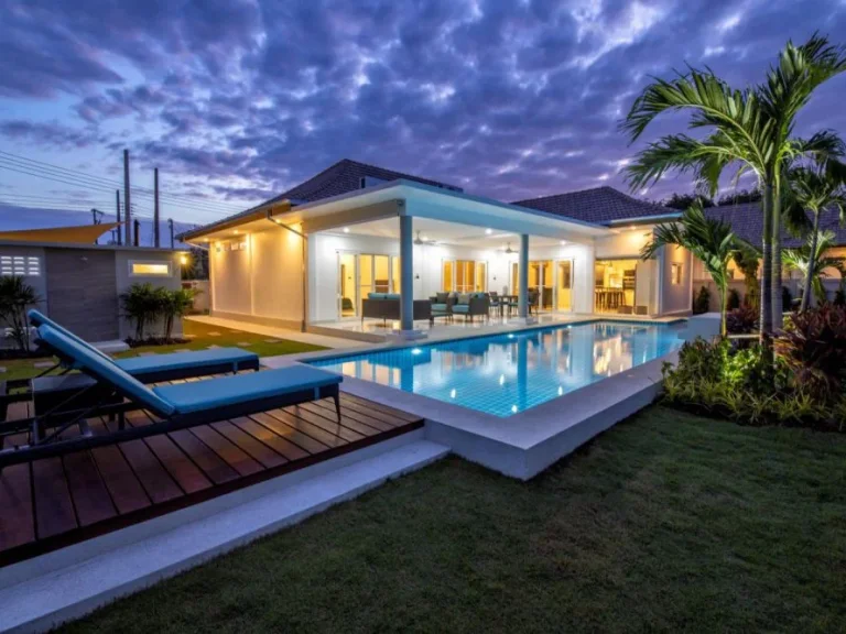 New Modern Bali Villa with Mountain View in Hua Hinขาย บ้านเดี่ยว พูลวิลล่าใหม่ วิวภูเขา หัวหิน