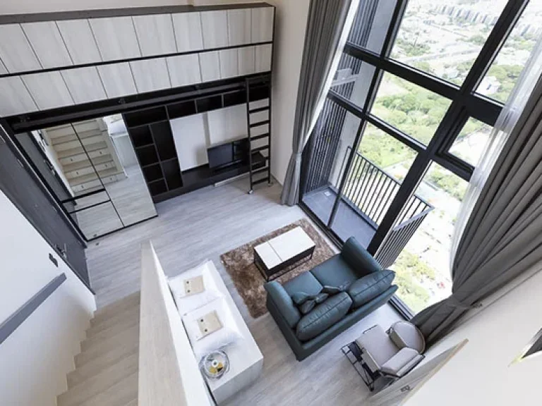 คอนโดแต่งสวยแบบ Duplex 1 ห้องนอน ที่คอนโดใหม่กิ๊ก A Very Nice 1 Bedroom Duplex Unit at the Brand New Condominium Project