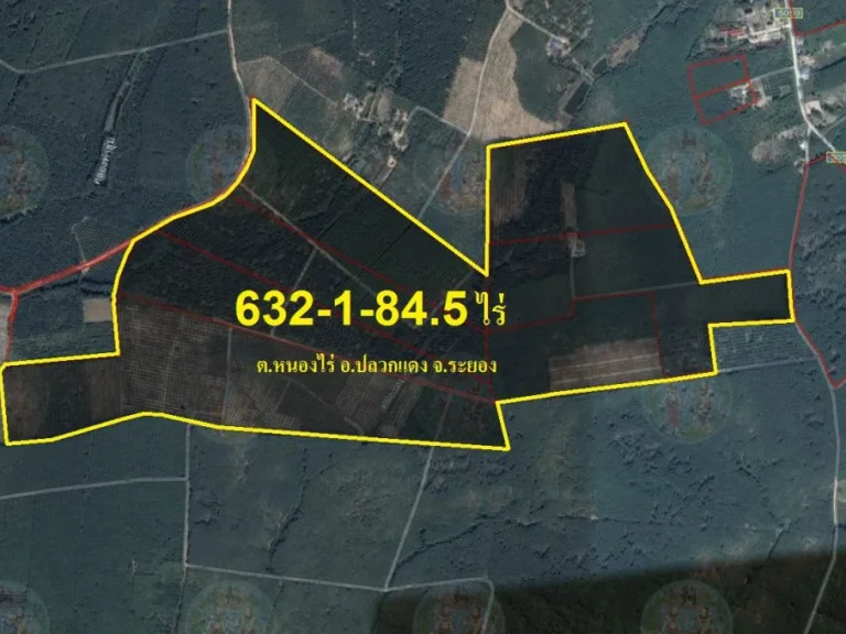 ขายที่ดินทำบ่อทราย ตหนองไร่ อปลวกแดง จระยอง 632 ไร่ ทรายลึก 15 เมตร